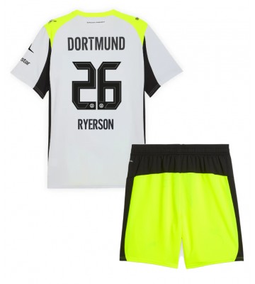 Borussia Dortmund Julian Ryerson #26 Replika Bortatröja Barn 2025-26 Kortärmad (+ Korta byxor)
